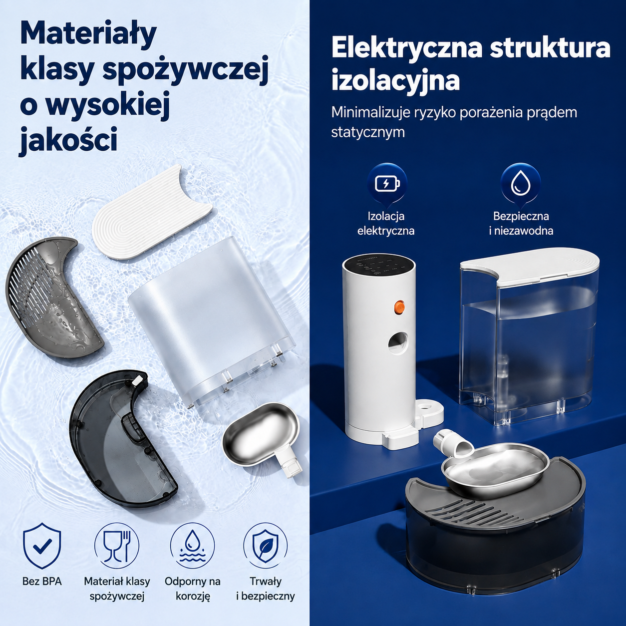 Cicoov Smart Inteligentna Bezprzewodowa Fontanna dla Kota-5